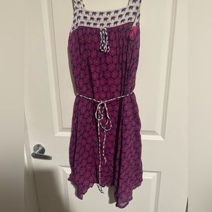 Hei Hei Elephant printed trimmed trimmed sun dress. Anthropologie